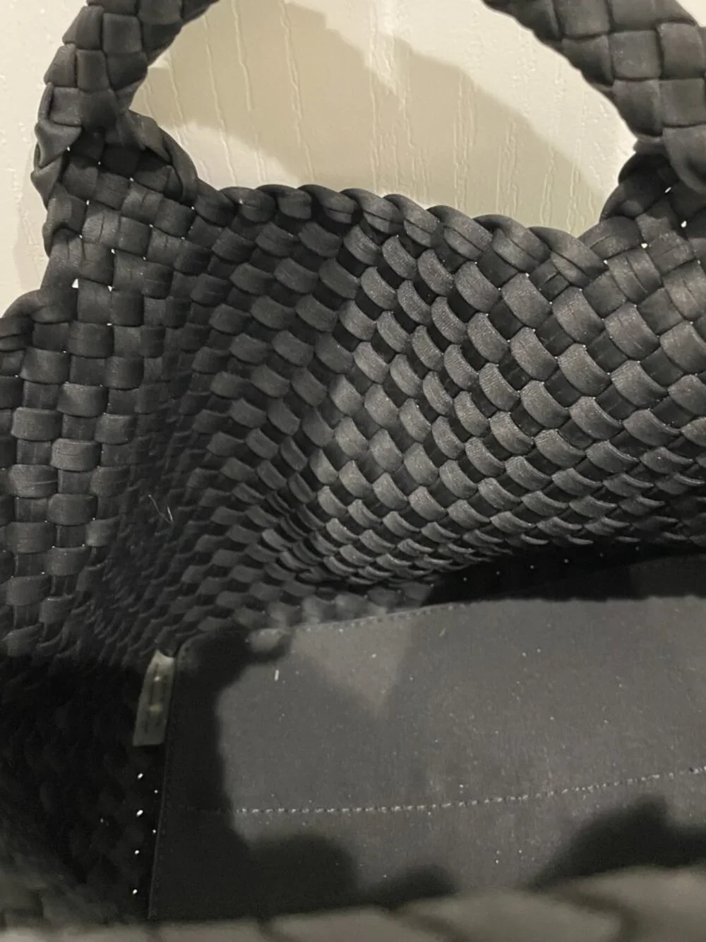 Naghedi St. Barths Neoprene Petit Tote in Onyx Black - Perfect for Travel!
